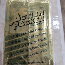 91 Action Packed Football Cards. Full Set