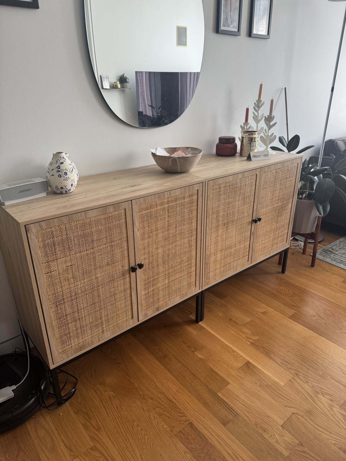 Set Of 2 Sideboard Cabinets