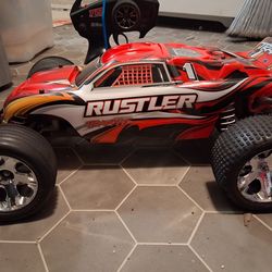 Traxxas Rustler 1/10 RTR Stadium Truck (Red) w/XL-5 ESC, TQ 2.4GHz Radio, Battery