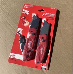 Milwaukee FASTBACK Folding Compact Utility Tools 2PK.  Brand NEW.