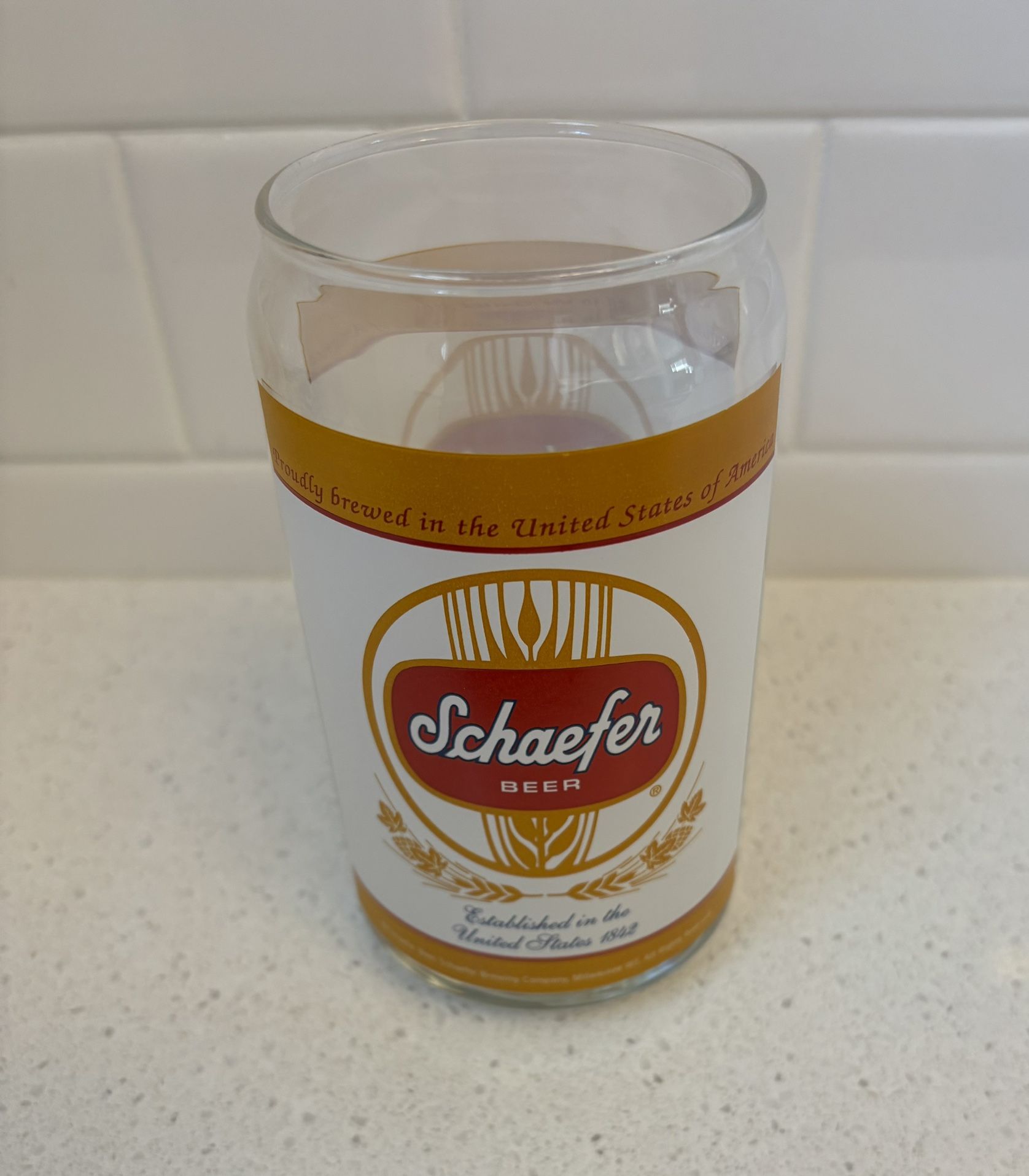 Schaefer Brewery Beer 16oz. Pint Glass