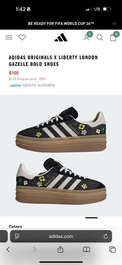 ADIDAS ORIGINALS X LIBERTY LONDON GAZELLE BOLD SHOES