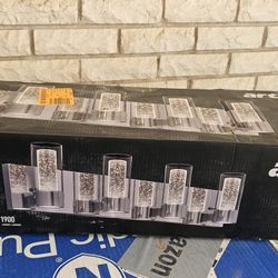 27in.4Light Chrome Modern Integrated LED Vanity Light Bar for Bathroom with Bubble Glass