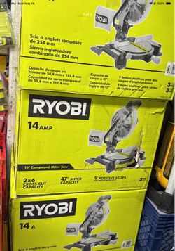 Ryobi 10in miter saw each $90