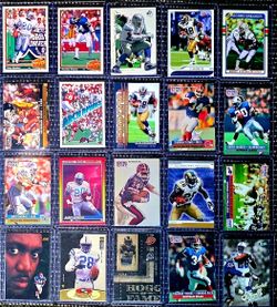 Barry Sanders, Thurman Thomas, Marshall Faulk Football Cards Lot
