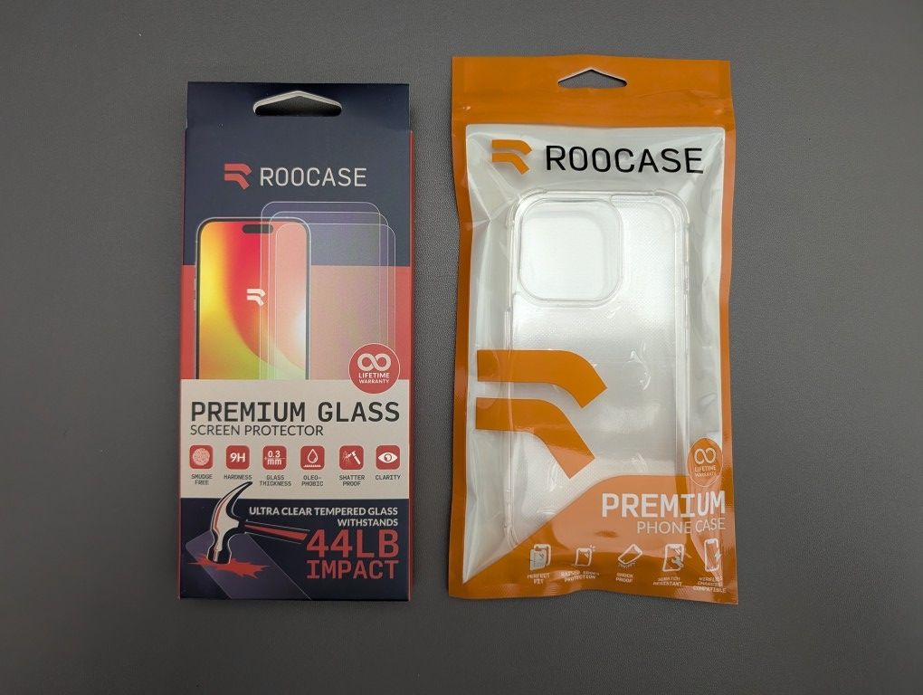 (Brand New) iPhone 15 Pro Clear Case + Tempered Glass Protector