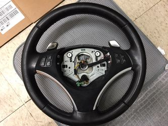 Bmw e9x steering wheel with paddle shifter and volume control buttons