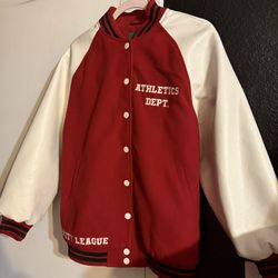 Oversized Varsity League Bomber 
