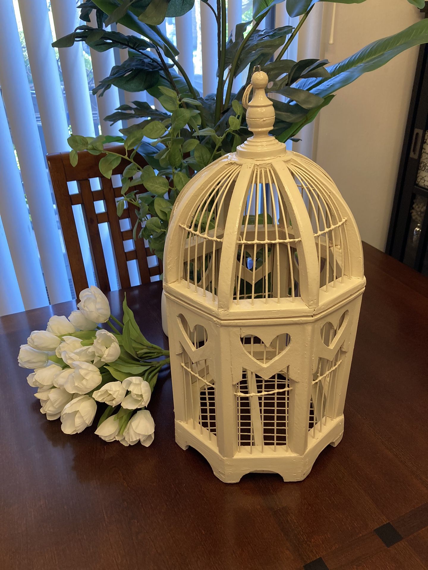 Bird Cage 20” Wooden French Vintage Decorative Hanging Bird Cage