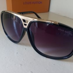 Gold Louis Vuitton Evidence Sunglasses 