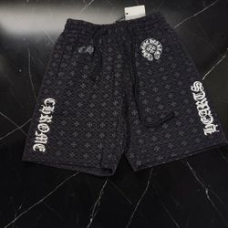 Chrome Hearts Black Cotton Shorts
