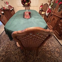 Dining Room Table And Eight Chairs