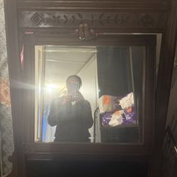 On The top Of The DresserAntique mirror 