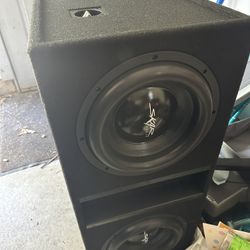 12” Car Subs And 2000 Watt Sub Amp