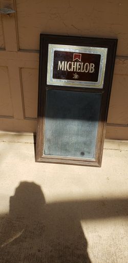 Michelob Beer Chalkboard Mirror 1980's