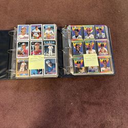 Two binders of baseball cards