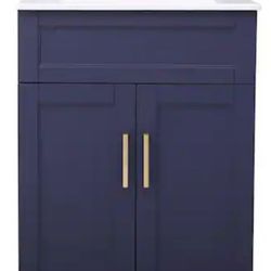 Beautiful Royal Blue Bath Vanity!