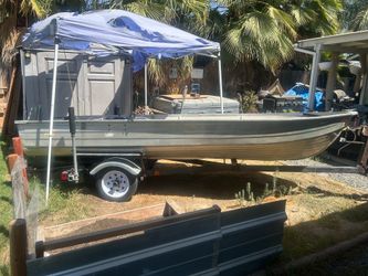 Jon boat and trailer