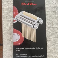 RafBar Pasta Roller Attachment For Kitchenaid Mixer 