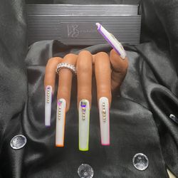 GRADIENT RAINBOW - 3XL Handmade Luxury Press On Nails
