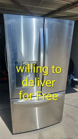 LG French Door Refrigerator – 25 Cu. Ft. – Ice & Water Dispenser