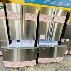Washer Dryer Refrigerator Stove