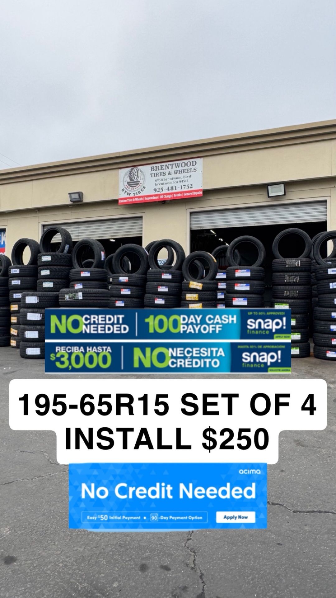 195-65R15 Brand New Tires For Sale