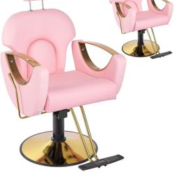 Pink Barber Chair for Barbershop