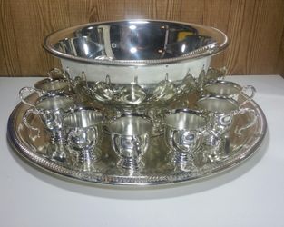 Vintage Punch Bowl Set