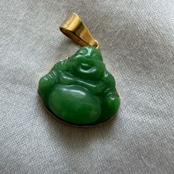 14k Jade Buddah
