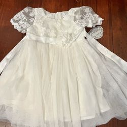 24 Month - White Formal Dress 