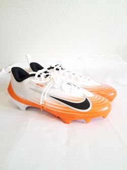 Nike Vapor Speed 3 White Orange Football Cleats 