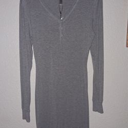 Skims Lounge Long Sleeve Dress