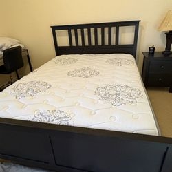 IKEA Queen Bed And Serra Mattress