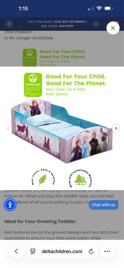 Delta children frozen toddler bed without mattress