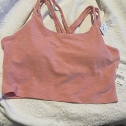 NWT Size M Dip Brand Padded Sports Bra. Coral Colored