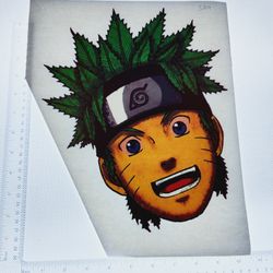 Iron On Heat Transfer  Good For T-shirts Sweaters Jackets T Shirt Design Size Is About 10x10  Naruto  #329