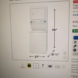 Electric Washer Dryer Laundry Center