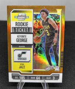 2023-24 Panini Contenders Optic - Rookies Keyonte George #5 Orange Prizm /49