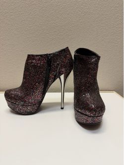 Glitter Boot heels size 61/2