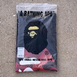 Red Bathing Ape Big Ape Head Black T-Shirt Size XXL NIB