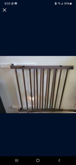Wooden Sliding Baby Gate