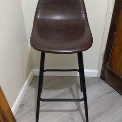Faux Leather Bar Stools