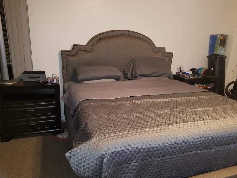 King Size Bed With Headboard And Frame