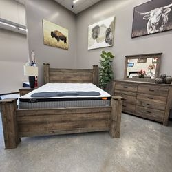 4 PC KING BEDROOM SET 