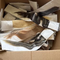 Real Hair Clip On Extensions 20” Long Different Colors