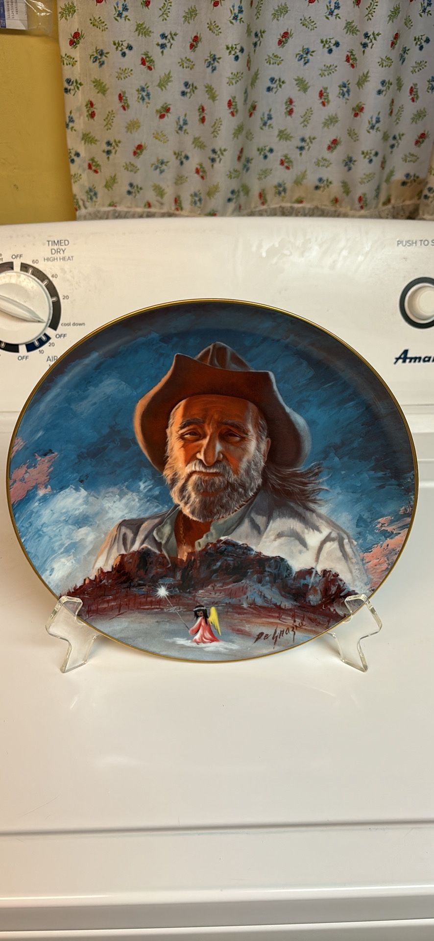 DeGrazia “The Superstition Mountain” Vintage 1983 10.25” Plate Limited Edition