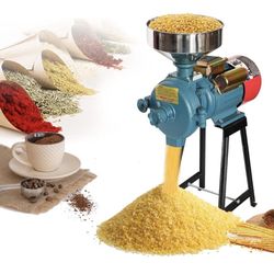 Electric Corn Grinder Machine, 110V Electric 3000W Flour Mill Corn Cereals Grinder