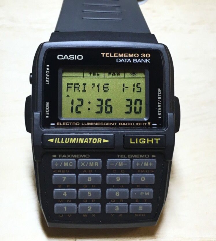 cáscara Eso físicamente Casio 90's Data Bank Calculator Watch. New battery! for Sale in San Diego,  CA - OfferUp