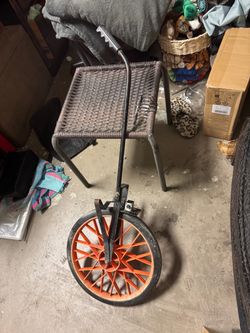 Distance  measuring wheel pick up 1116 airport Dr message for meet